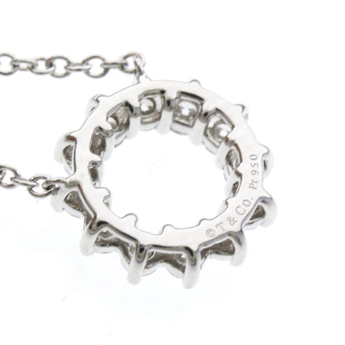 Pendentif Tiffany & Co. Open Circle - Pendentif en platine et diamants 58 Facettes c0d6fkubjh