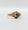 Bague 61.5 Bague solitaire victorienne en or 18 carats et diamant taille rose 58 Facettes A07502