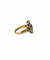 Bague 53.5 Bague Art déco en or jaune et blanc 18K, saphir et diamants 58 Facettes bag-artdeco.2208