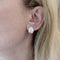 Boucles d'oreilles Boucles d'oreilles feuilles en or jaune et blanc avec diamants 58 Facettes 35765