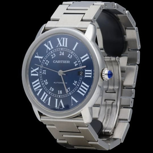 Montre Cartier Ronde Solo - Montre automatique en acier 58 Facettes MT45156