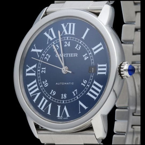 Montre Cartier Ronde Solo - Montre automatique en acier 58 Facettes MT45156