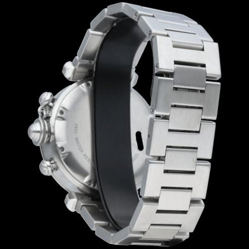 Montre Bulgari Pasha - Montre chronographe en acier 58 Facettes MT45913