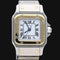 Montre Cartier Santos - Montre dame en or jaune 18K et acier 58 Facettes MT46941