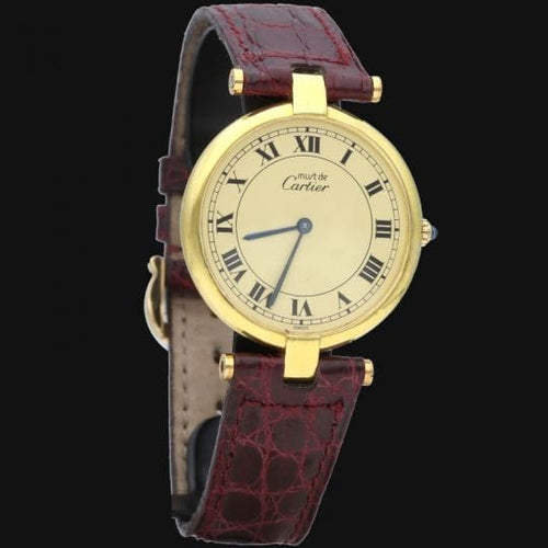 Montre Cartier Must de Cartier - Montre vermeil 30 mm 58 Facettes MT47121