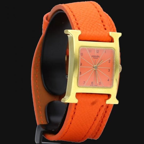 Montre Hermès Heure H - Montre en plaqué or 58 Facettes MT47106