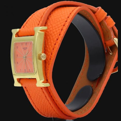 Montre Hermès Heure H - Montre en plaqué or 58 Facettes MT47106