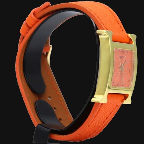 Montre Hermès Heure H - Montre en plaqué or 58 Facettes MT47106