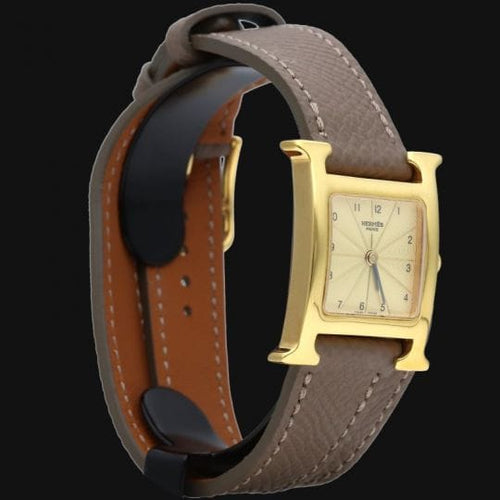 Montre Hermès Heure H - Montre femme plaqué or 58 Facettes MT47109