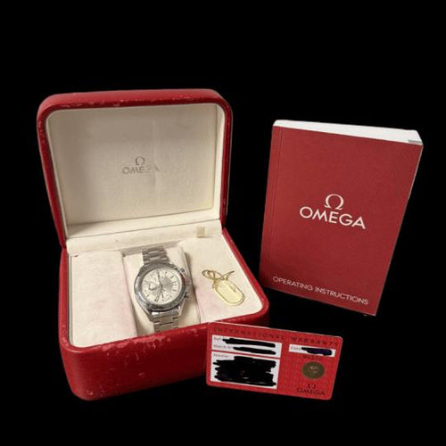 Montre Omega Speedmaster - Montre Date automatique chronographe en acier 58 Facettes MT46307