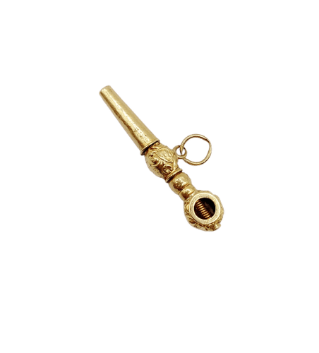 Montre Pendentif clé de montre antique en or 18k 58 Facettes A07508