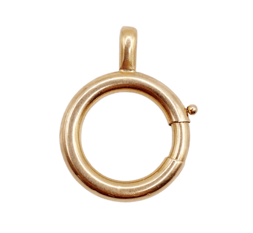 Pendentif Pendentif fermoir mousqueton en or rose 18 carats 58 Facettes A07511