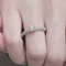 Bague Bague en or blanc et diamants 58 Facettes S416