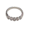 Bague 54 Bague en or blanc 18 carats et diamants 58 Facettes S255