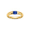 Bague 53 AITCHES Single Tulip - Bague saphir ovale en or 18 ct 58 Facettes GBR1225BL