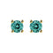 Boucles d'oreilles Single Tulip - Boucles d'oreilles en or 18 carats et tourmalines turquoise 58 Facettes GER1335TQ
