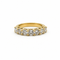 Bague 54 Demi-alliance américaine - Bague en or jaune et diamants 58 Facettes 1.0000864/1