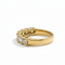 Bague 54 Demi-alliance américaine - Bague en or jaune et diamants 58 Facettes 1.0000864/1