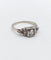 Bague 56 Bague tank Art déco en platine et diamants 58 Facettes A07516