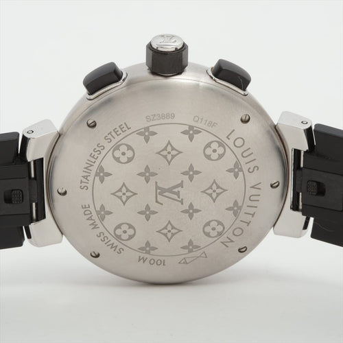 Montre Louis Vuitton Tambour - Montre en acier inoxydable 58 Facettes 1