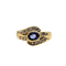 Bague 51 Bague en or jaune avec saphir et diamants 58 Facettes 741