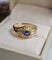 Bague 51 Bague en or jaune avec saphir et diamants 58 Facettes 741