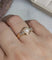 Bague 54 Bague en or jaune avec perle et diamants 58 Facettes 374