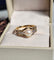 Bague 54 Bague en or jaune avec perle et diamants 58 Facettes 374