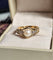 Bague 54 Bague en or jaune avec perle et diamants 58 Facettes 374