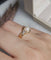 Bague 54 Bague en or jaune avec perle et diamants 58 Facettes 374