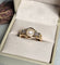 Bague 54 Bague en or jaune avec perle et diamants 58 Facettes 374
