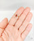 Bague 54 Bague marquise antique en or rose 18k, pierre rouge et diamants 58 Facettes A07524