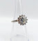 Bague 52 Bague marguerite Art déco en or blanc 18k et platine avec diamants 58 Facettes A07525