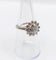 Bague 52 Bague marguerite Art déco en or blanc 18k et platine avec diamants 58 Facettes A07525