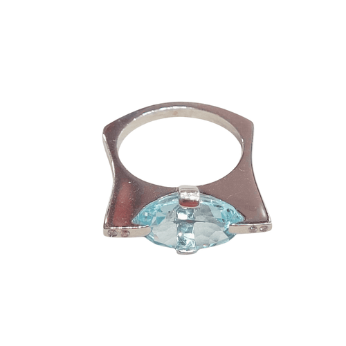 Bague 57 Bague topaze et diamants 58 Facettes BRI189RE