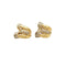 Boucles d'oreilles Tulipe - Boucles d'oreilles en or jaune et diamants 58 Facettes 35773