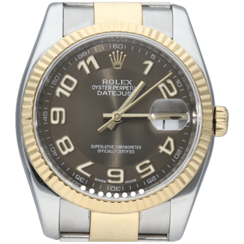 Montre Rolex Datejust - Montre 36 mm en or jaune et acier 58 Facettes MT47071
