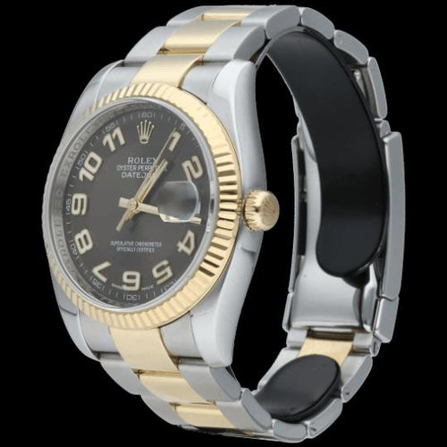 Montre Rolex Datejust - Montre 36 mm en or jaune et acier 58 Facettes MT47071