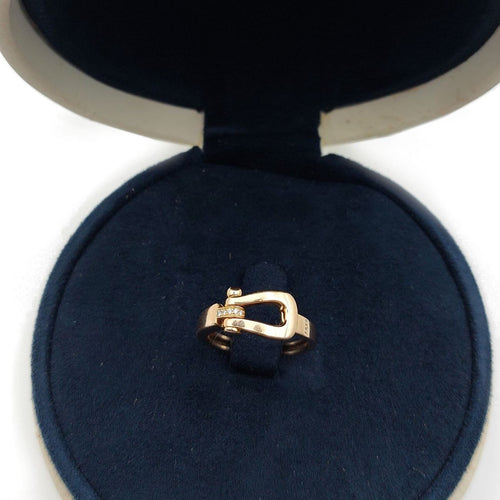 Bague 53 Fred Force 10 - Bague en or rose et diamants 58 Facettes 265