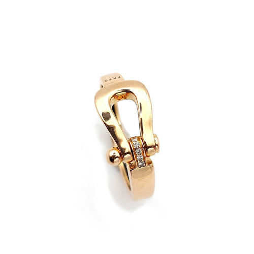 Bague 53 Fred Force 10 - Bague en or rose et diamants 58 Facettes 265