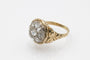Bague 59 Bague ancienne en or jaune et argent avec diamants taille rose 58 Facettes 12396