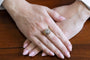 Bague 59 Bague ancienne en or jaune et argent avec diamants taille rose 58 Facettes 12396