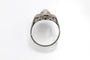 Bague 52 Bague en or blanc avec opale et diamants taille rose 58 Facettes 12399