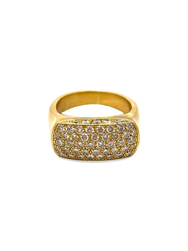 Bague 51 Bague en or jaune 18K et diamants 1 ct 58 Facettes 2083