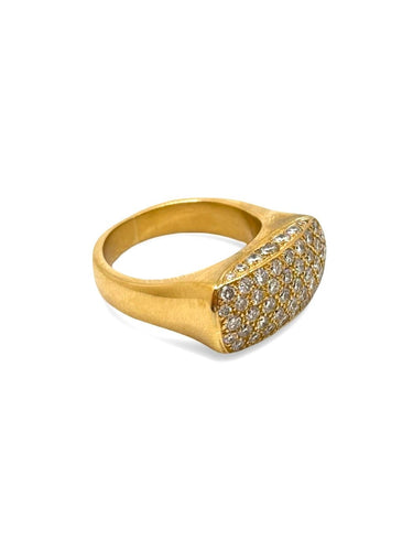Bague 51 Bague en or jaune 18K et diamants 1 ct 58 Facettes 2083