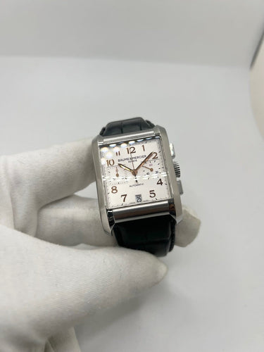 Montre Baume & Mercier Hampton - Montre chronographe automatique en acier 58 Facettes 2012