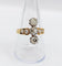 Bague 59 Bague marquise antique en or 18K, platine et diamants 58 Facettes A07526