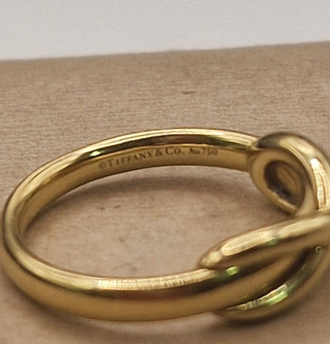 Bague 59 Tiffany & Co Infinite - Bague en or jaune 18 ct 58 Facettes CV-074
