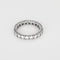 Bague 53 Alliance américaine - Bague en or gris et diamants 58 Facettes B260351
