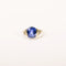 Bague 52 Art Déco - Bague en or blanc, saphir synthétique et diamants 58 Facettes LMB-372